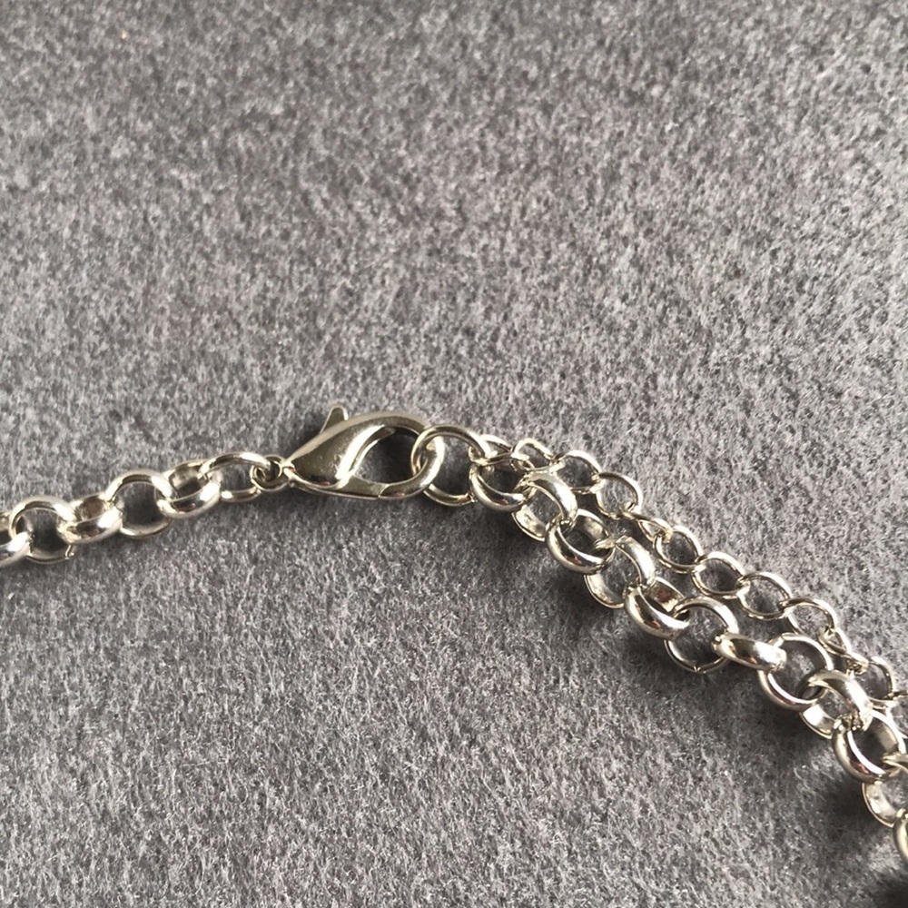 Layered silver necklace - Picture 5 of 5
